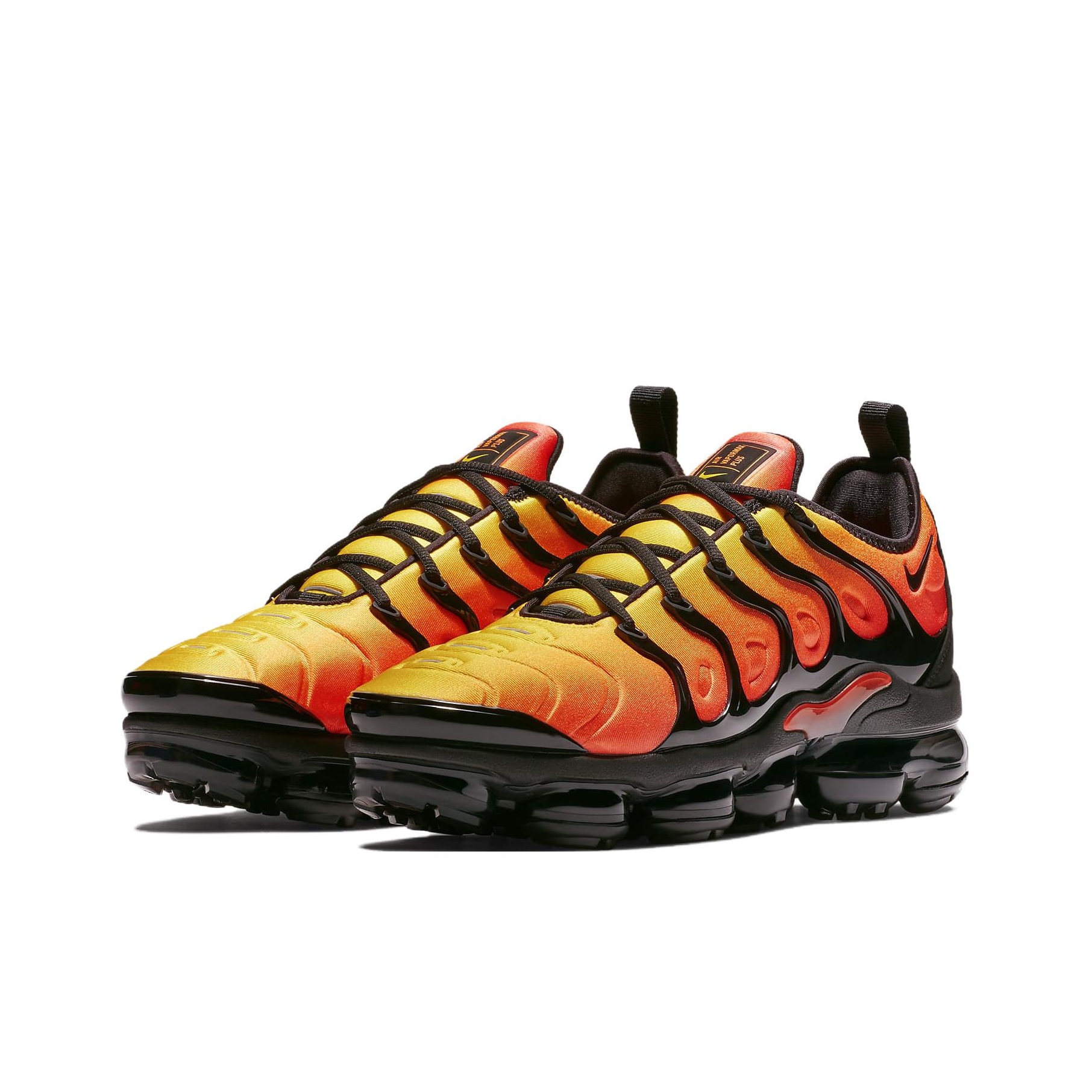 Nike Air VaporMax Plus Black Orange Crimson - POIZON