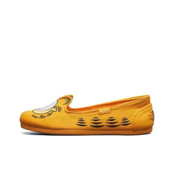 Skechers Bob's Plush Wear-Resistant Slip-Resistant Low-Top Sports Casual Shoes Women's Orange