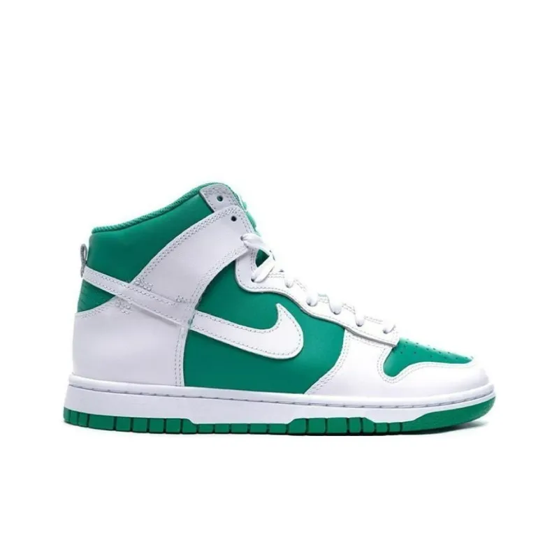 Nike Dunk 'Pine Green' Anti-Slip Wear-Resistant High-Top Skateboard Shoes Men's Green White-1