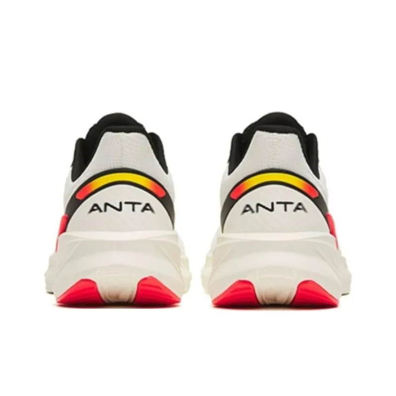 Anta DuCi4 Shock Absorbers With Slip Resistant Features Low Top Running Shoes Men's White Black Red-3