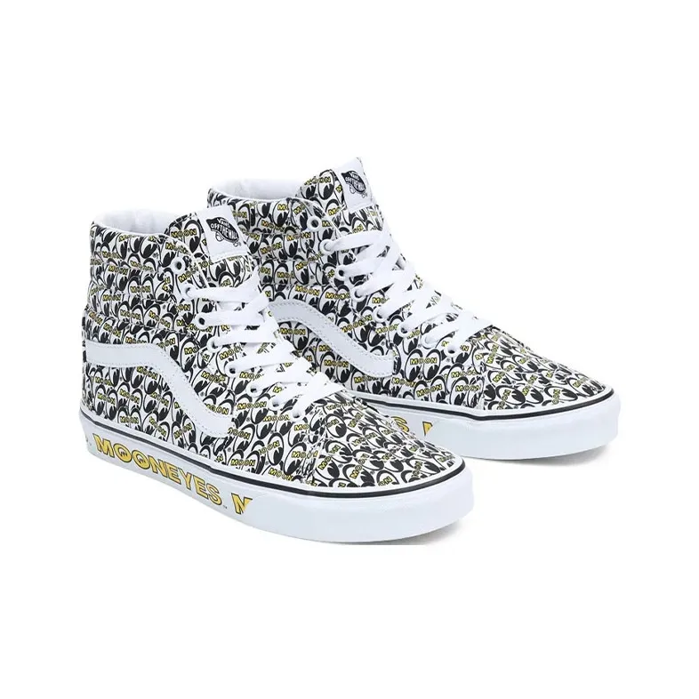 Vans Mooneyes X Sk8 Hi 'True White Yellow'-2