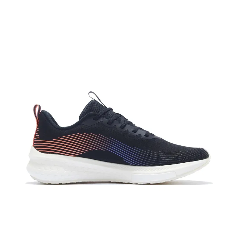 LiNing Red Hare 5 Pro Cushioning Slip Resistant Lightweight Rebound Low Top Running Shoes Men's Black Purple Orange-1