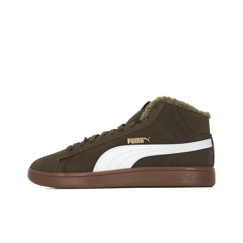 PUMA Smash V2 Mid Wtr Sd 'White Gold Green'-0