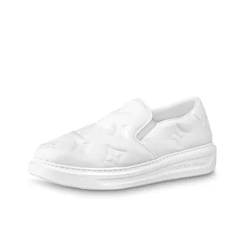 LOUIS VUITTON Beverly Hills Slip On Shoes 'White Monogram'