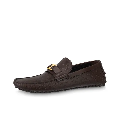 LOUIS VUITTON Hockenheim Gommino Loafers Men Brown