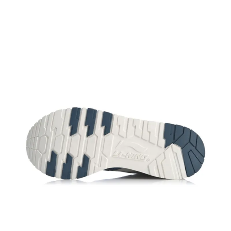 LiNing 001 Origin Lightweight And Breathable Low Top Casual Shoes Men's Gray White-4