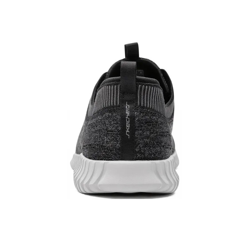 Skechers Elite Fle Hartnell Cushioning Anti-Slip And Wear-Resistant Low-Top Casual Shoes Men's Black Gray Color-2