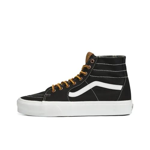 Vans SK8 Skateboard Shoes Unisex High-Top Black/Yellow