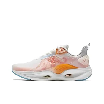 XTEP Hydrogen Wind Technology 6.0 Durable Breathable Low Top Running Shoes Men's White Yellow