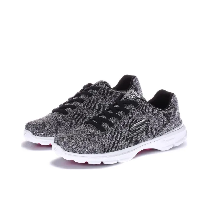 Skechers Go Walk 3 Anti-Slip Wear-Resistant Low-Top Sports Casual Shoes Women's Gray Black-2
