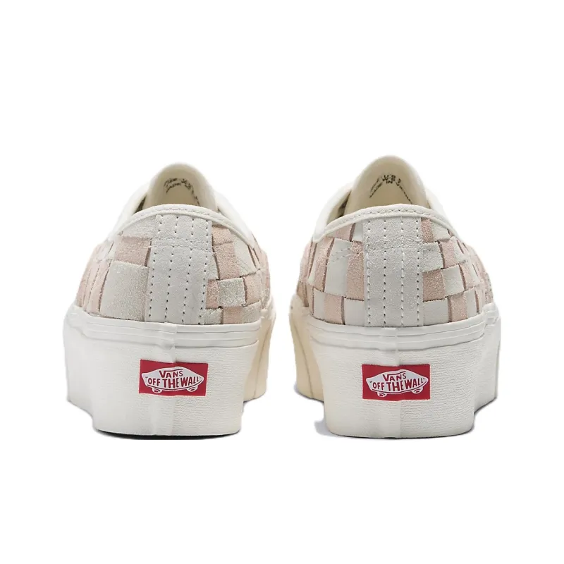 Vans Authentic Woven Check Stackform 'White Pink'-3