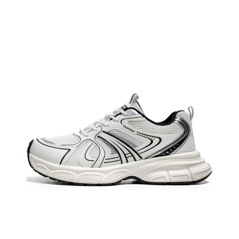JKEM Anti-Slip Wear-Resistant Low-Top Chunky Sneakers Men's-5
