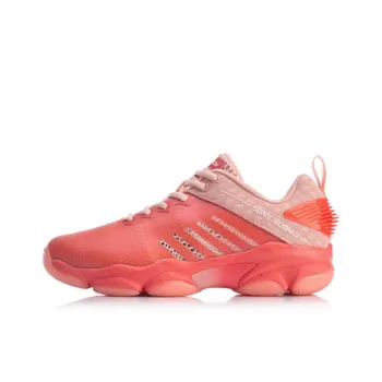 LiNing Sonic Boom 3.0 Slip Resistant Low Top Badminton Shoes Women's Bright Orange Red
