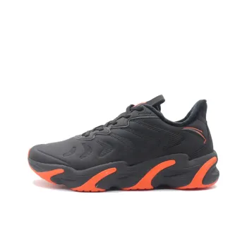 Anta Running Collection Cushioning Anti Slip And Wear Resistant Low Top Running Shoes Men's Black Orange