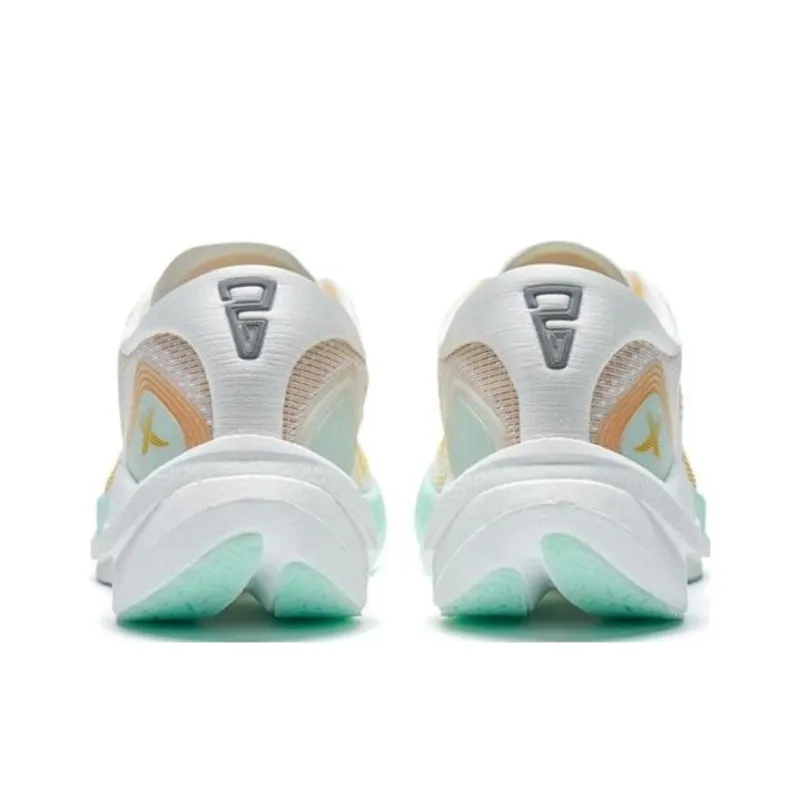 XTEP 260 2.0 Cushioning Anti Slip And Wear Resistant Low Top Running Shoes Women's White Orange-4
