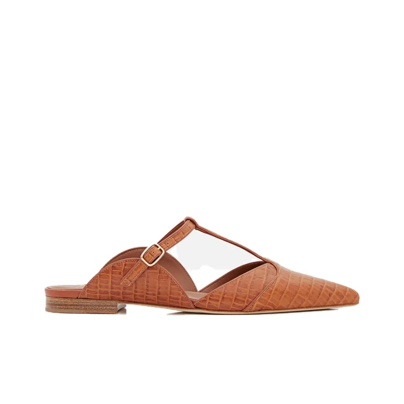Malone Souliers Imogen Wrap-toe Slippers Women's Brown-1