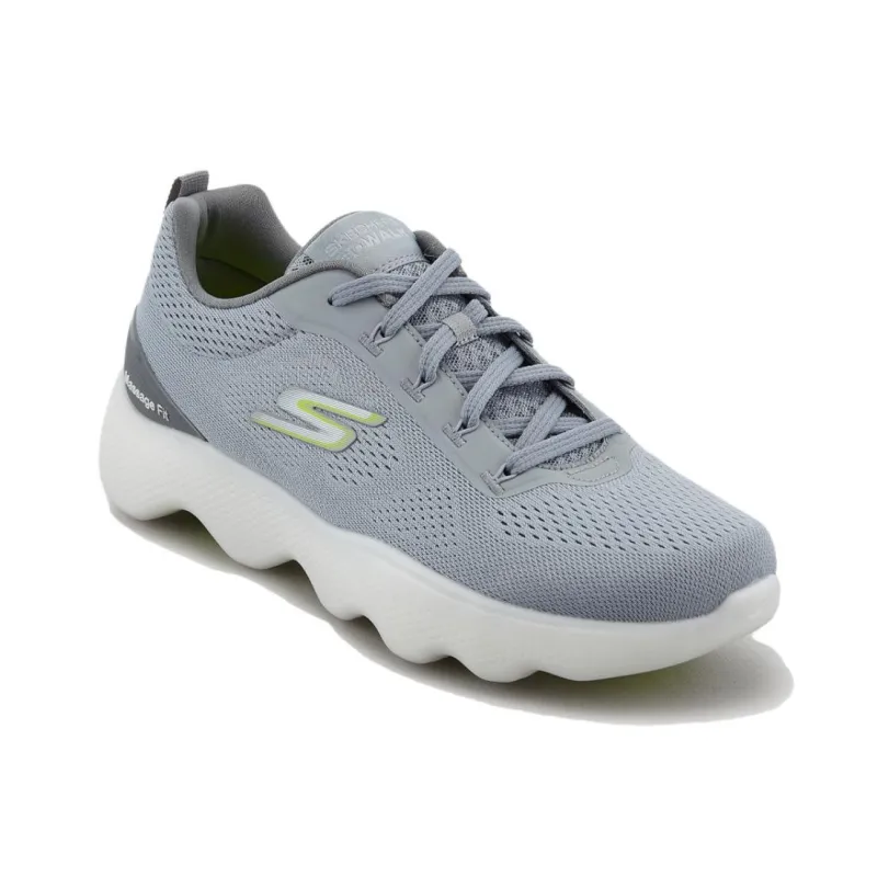 Skechers Go Walk Massage Fit Anti-Slip Wear-Resistant Low-Top Casual Shoes Men's Gray Korean Style-2