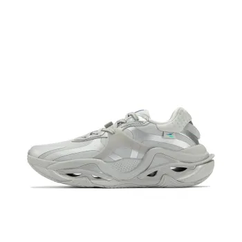 361° Wind Whirlpool Anti Slip Wear Resistant Low Top Running Shoes Gray White