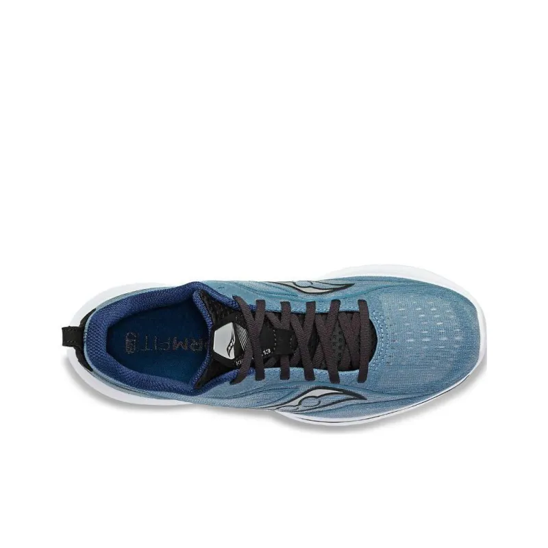 Saucony Kinvara 13 Anti Slip Wear Resistant Low Top Running Shoes Men's Gray Blue-3