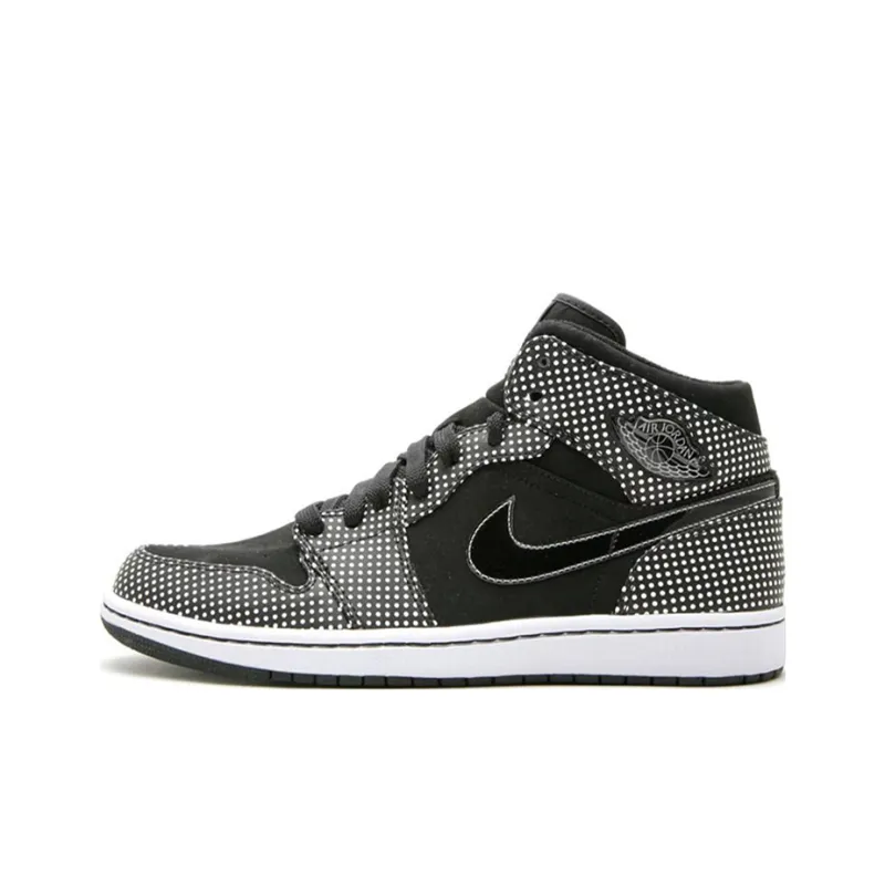 Jordan 1 Retro Polka Dot Black White-0