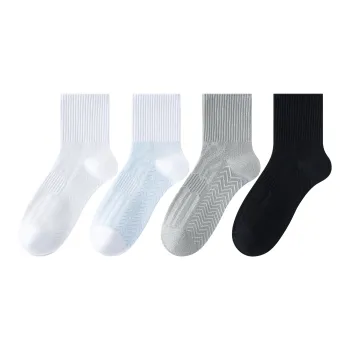 XXLLG Mid-Calf Socks Men's 4 Pack