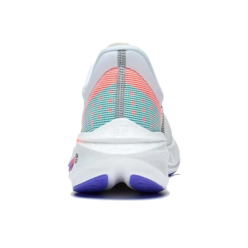 LINING Feidian 3 Challenger Running Shoes Men Low Top White/Cyan/Purple/Orange-5