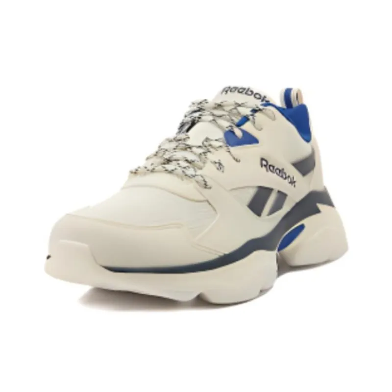 Reebok Royal Bridge Cushioning, Slip Resistant, And Abrasion Resistant Low Top Casual Shoes Unisex Beige White Blue-2