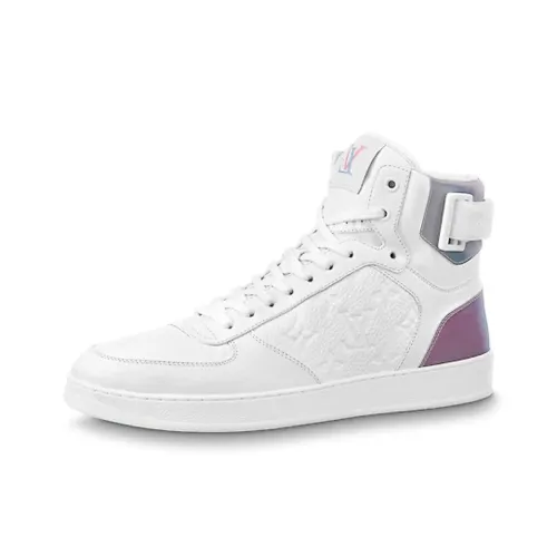 LOUIS VUITTON Rivoli Skateboard Shoes Men High-Top White