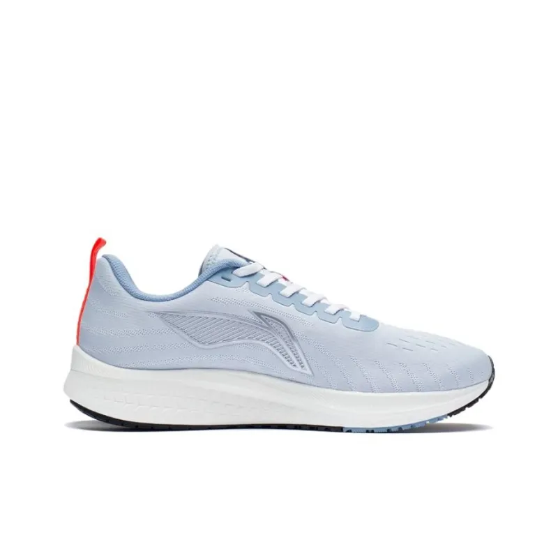 LiNing Red Hare 5 Wear Resistant Slip Resistant Low Top Running Shoes Silver Gray-1