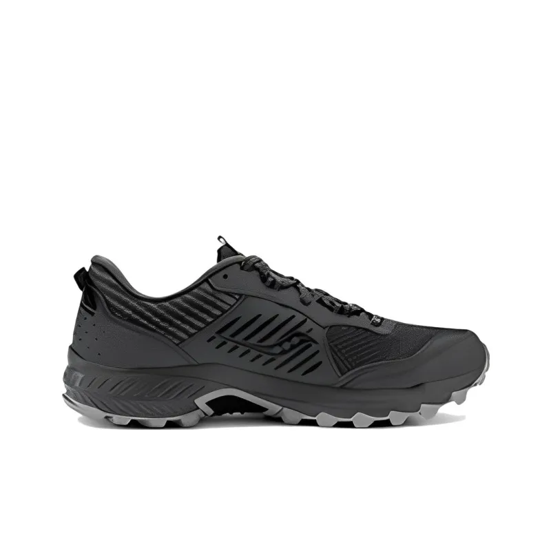 Saucony Excurison Hiking 15 TR Non-slip Wear-resistant Shock Absorption Low-Top Running Shoes Gray Black-1