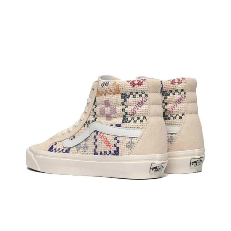 Vans SK8 Hi 38 Dx Shoes 'Beige Multi' Women's-3