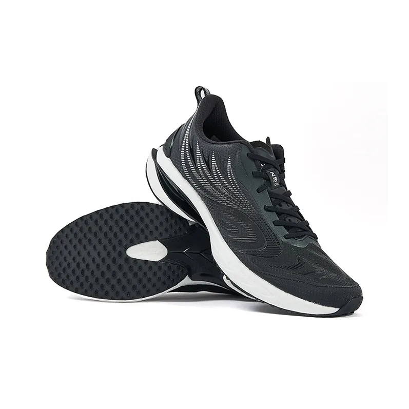 XTEP Fei Ling Slip Resistant, Abrasion Resistant, Breathable Low Top Sprint Running Shoes Women's Black-3