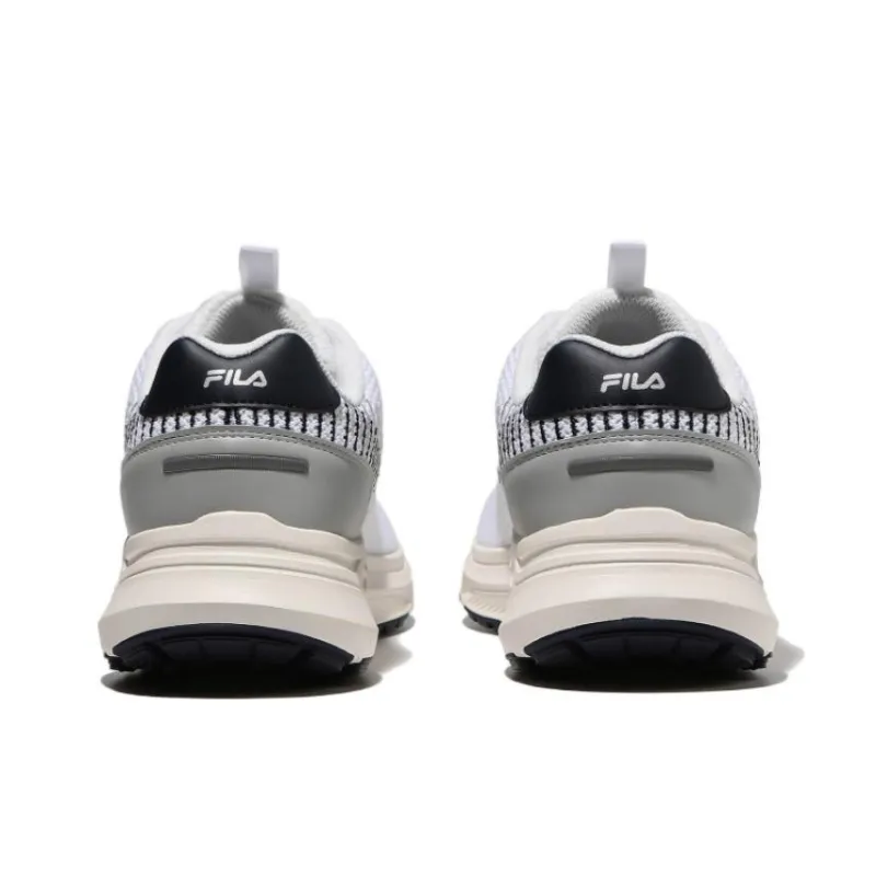 FILA Rgb Flint Shock Absorbers With Slip Resistant Features Low Top Running Shoes Unisex White Korean Style-3