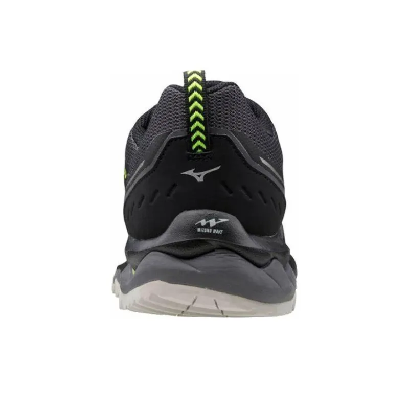 Mizuno Wave Mujin 7 Anti Slip And Wear Resistant Breathable Low Top Running Shoes Men's Black Yellow-2