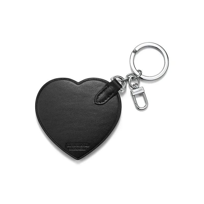 TIFFANY & CO. Lambskin Keychains Unisex Black-1