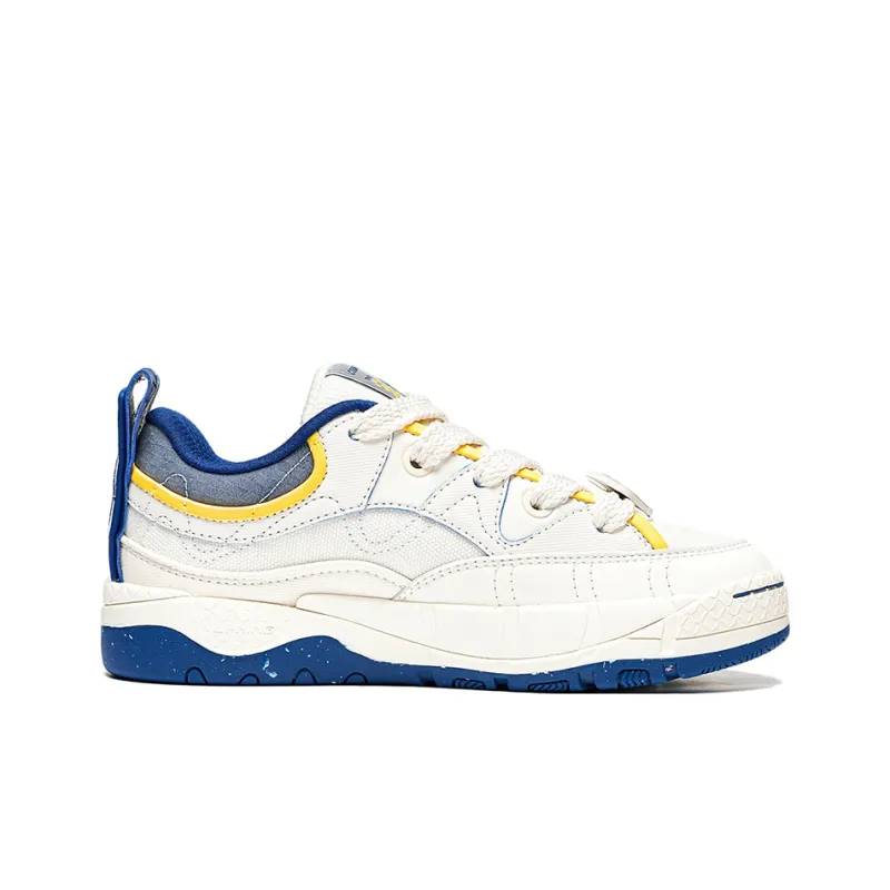 LiNing CF Tracing Honor 3 Cushioning Wear Resistant Low Top Sports Casual Shoes Women's White Blue-1