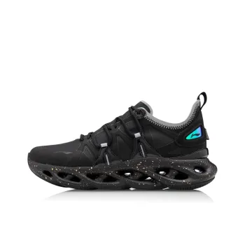 LiNing Li Ning Arc Lightweight Cushioning Rebound Low Top Running Shoes Women's Standard Black
