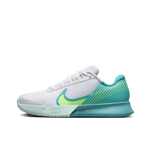 Nike Women's NikeCourt Air Zoom Vapor Pro 2 HC Wide 'White Teal Nebula'