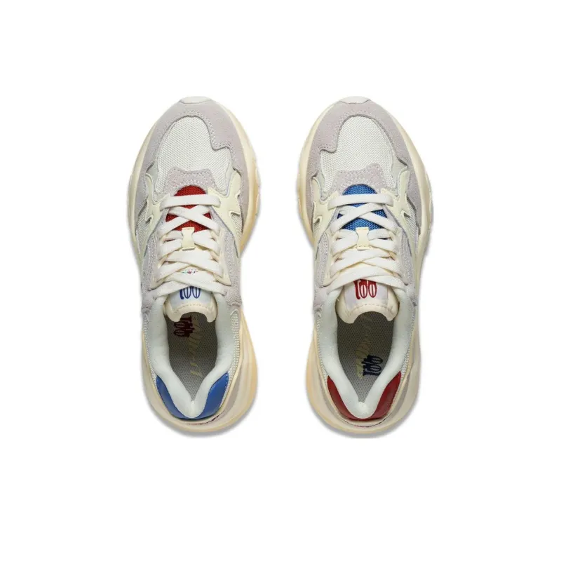 LiNing 001 Mountains And Seas Anti Slip Wear Resistant Low Top Sports Casual Shoes Women's Ecru Custard-3