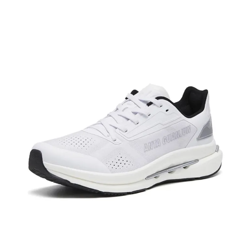 Anta Cushioning Breathable Low-Top Nitrogen Technology Running Shoes Men's White-1