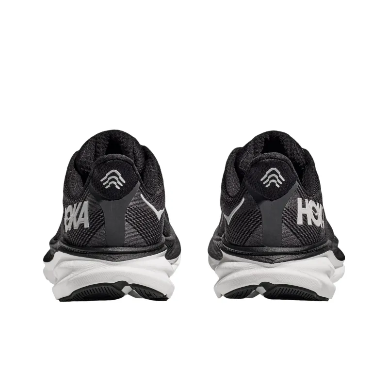 HOKA ONE ONE Clifton 9 2E Wide 'Black White'-4