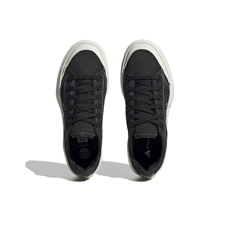Adidas By Stella McCartney Court Shoes 'Core Black Off White' Women's-4