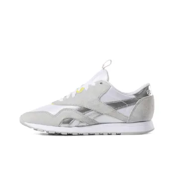 Reebok Classic Nylon Running Shoes Women's Low-Top White/Gray