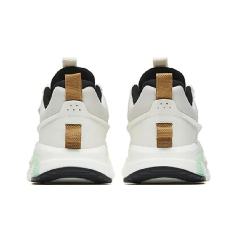 Anta Rubik's Cube Cushioning Anti-Slip And Wear-Resistant Low-Top Sports Casual Shoes Gray White Brown-3