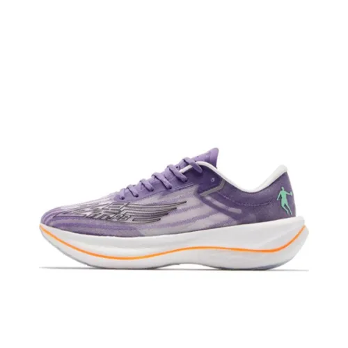 QIAODAN Feiying PB2.0 Cushioning Anti Slip And Wear Resistant Low Top Running Shoes Men's Light And Shadow Purple