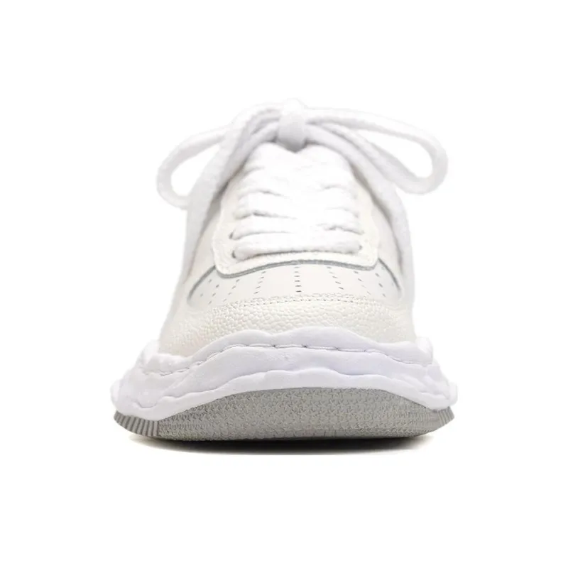 Maison MIHARA YASUHIRO Wayne Og Sole Embossed Leather Low Grey White-3
