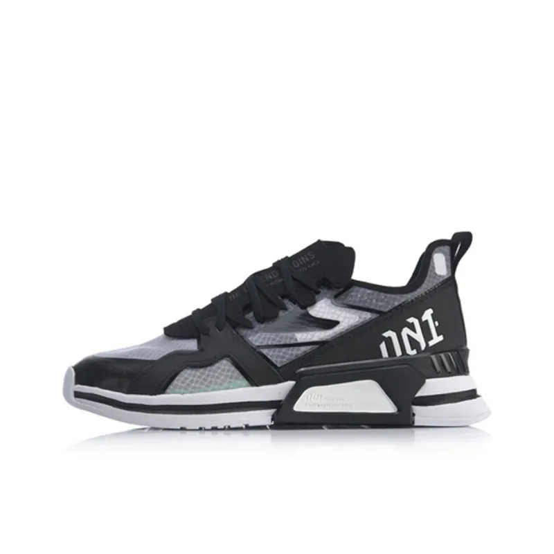 LiNing 001 T1000 Low-Top Running Shoes Men's Standard Black-0