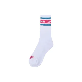 Reebok Mid-Calf Socks Men's 1 Pack White Pink