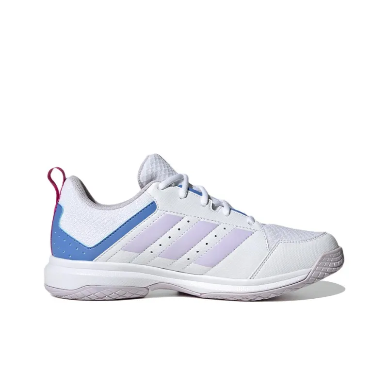 Adidas Ligra 7 Indoor Shoes 'Cloud White / Blue Fusion' Women's-1