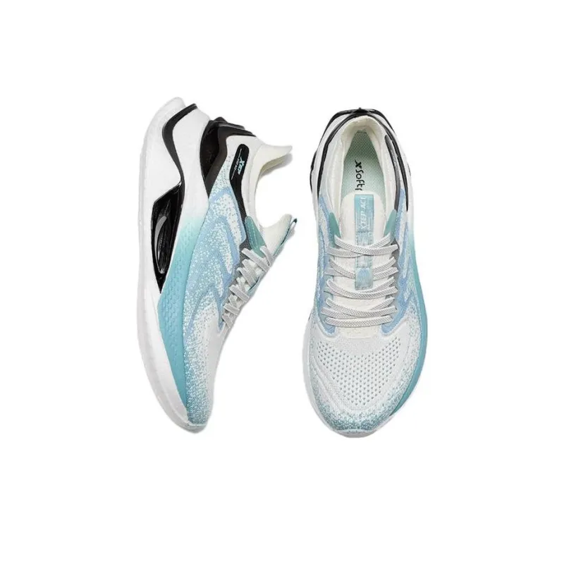 XTEP Shadow Engine Pro Slip Resistant, Abrasion Resistant, Breathable Low Top Running Shoes Men's Blue White Black-3